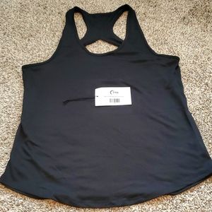 Black vented open back tank